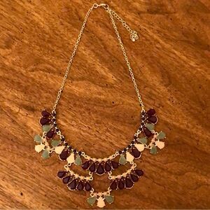 Ornate Resin Statement Necklace | 18” Adjustable